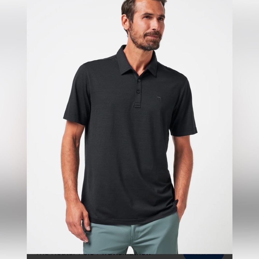 Travis Mathew Classic Black Polo Ryder cup 2022 H&A